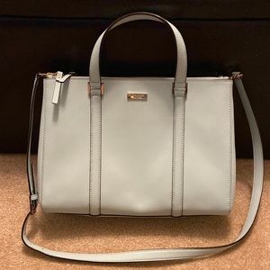 Kate Spade Medium Size Handbag Green Blue w/Gold Tone Hardware